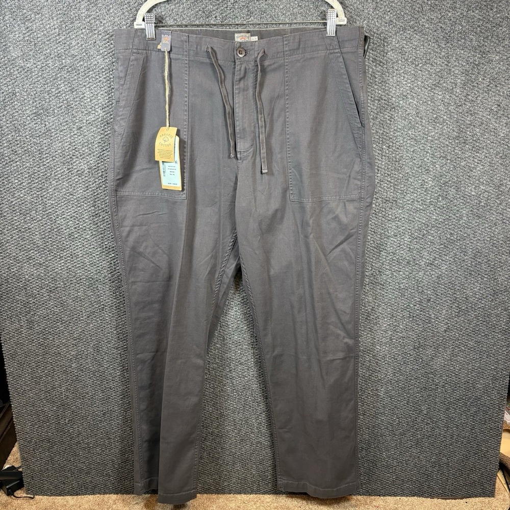 Faherty Dune Utility Pants Mens 2XL Graphite Tide‎ Garment Dyed Organic Cotton